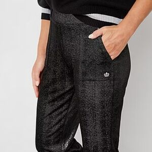 Juicy Couture Black Shimmer Pants size 2x NWT